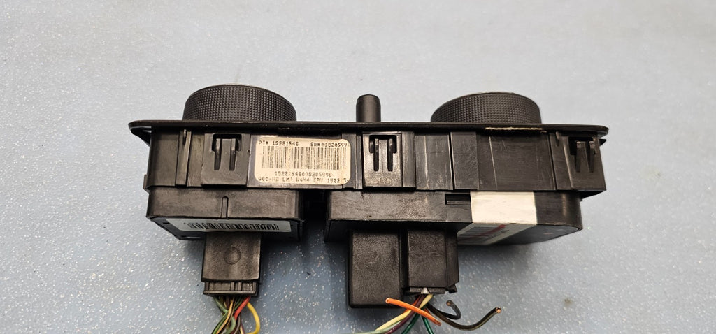 🔥07-13 Silverado Sierra Dash Head Light Lamp Headlight Control Switch Black