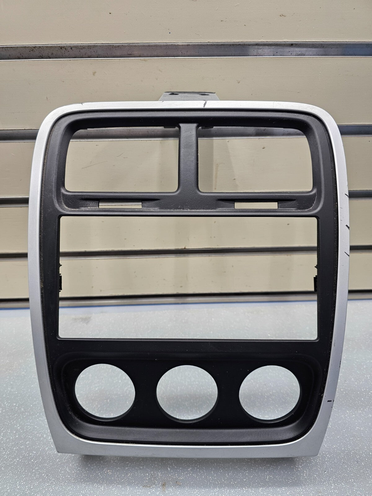 🔥10-12 Dodge Caliber Center Dash Radio Climate Control Bezel Trim Panel BLACK
