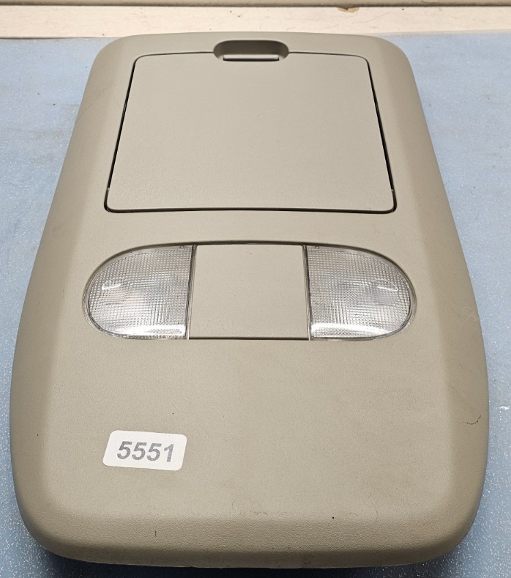 🔥04-08 Ford F-150 F150 Overhead Console DOME Light Lamp Roof🔴Storage GRAY 09