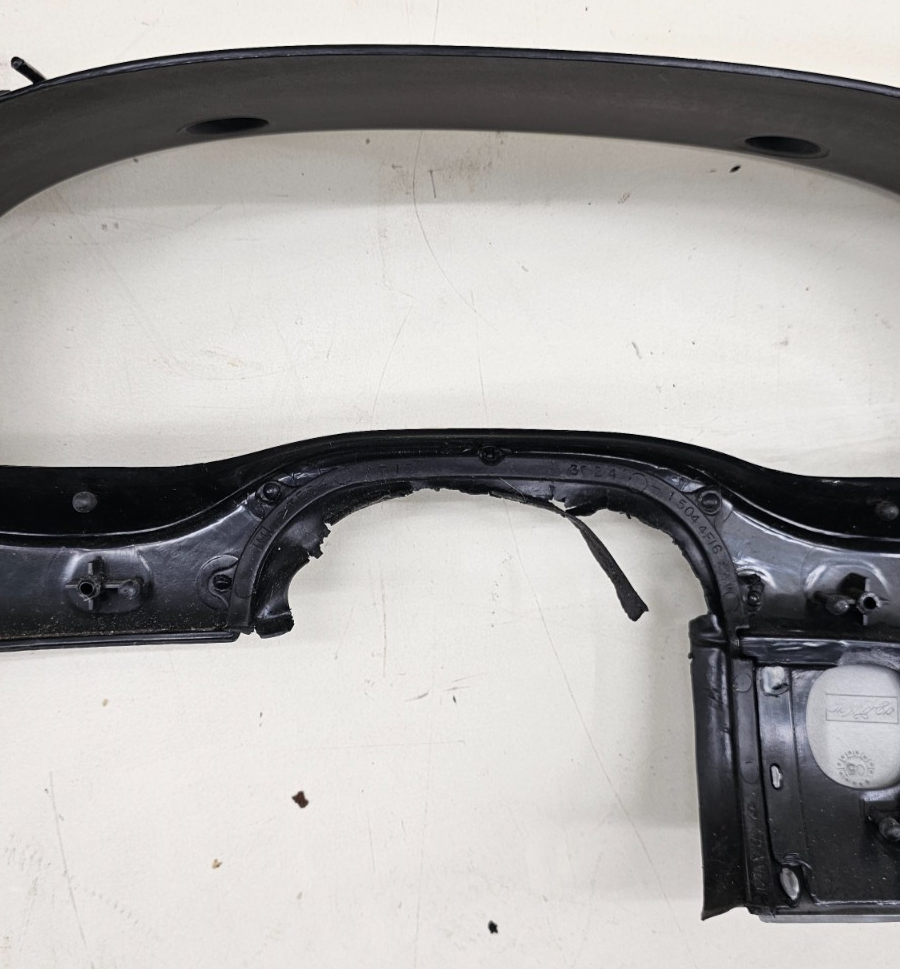 🔥97-03 Ford E-150 Econoline Dash Instrument Cluster Bezel Climate Radio Black