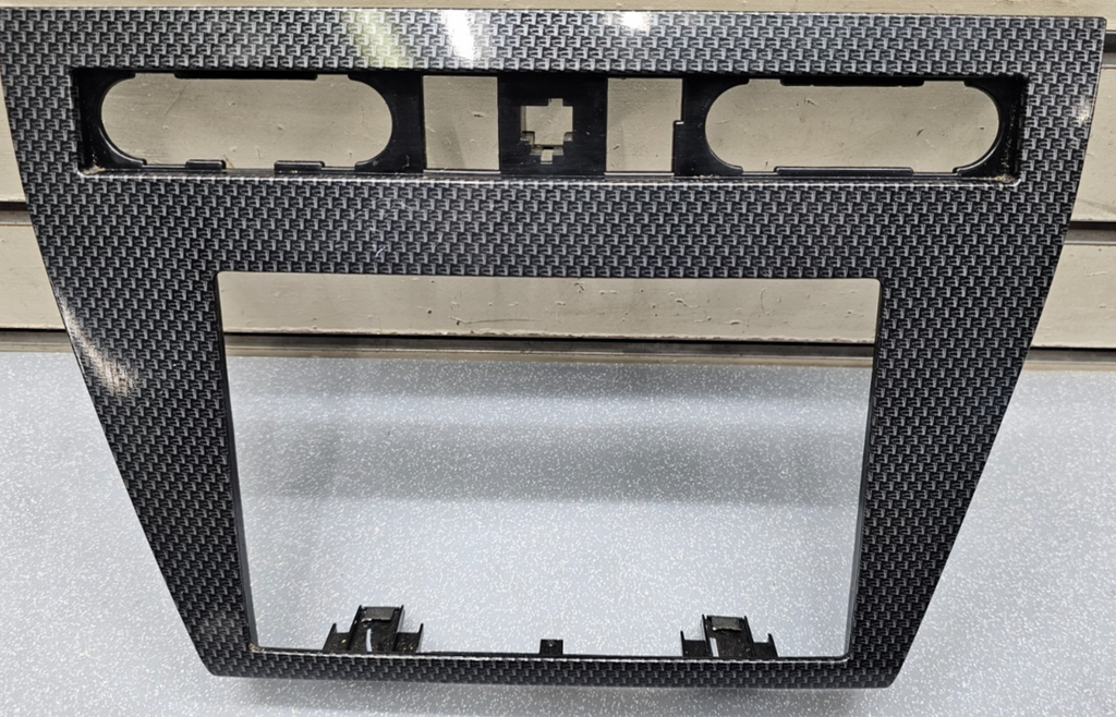 🔥06-09 Fusion Milan Dash Trim Panel FM Radio Stereo Bezel CARBON BLACK/SILVER