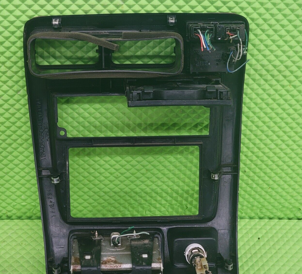🔥96-99 Toyota 4Runner Center Dash Radio Stereo Display Climate Bezel Wood B56