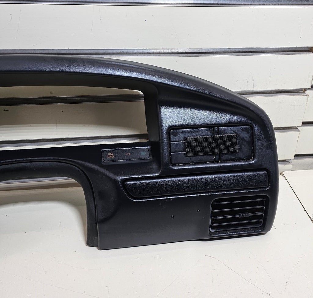 92-96 Ford F150 BRONCO Instrument Cluster Gauge Bezel Dash Trim Panel BLACK C12