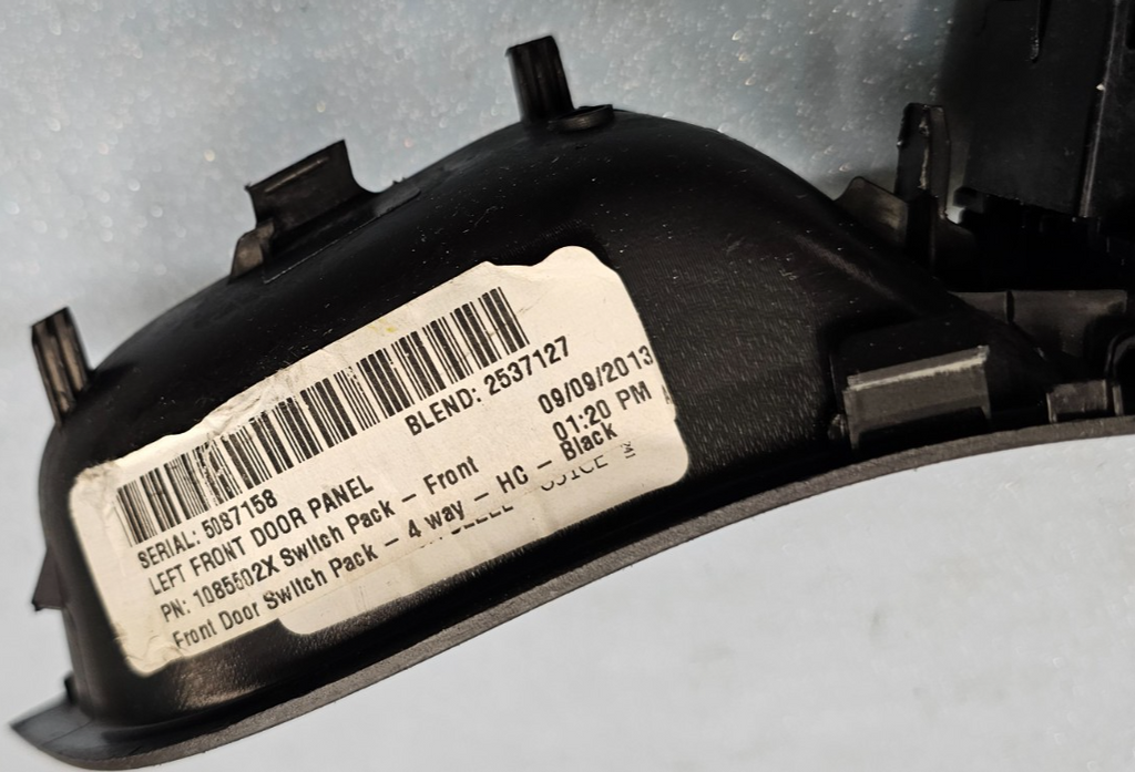 12-18 Focus Escape Front Left Driver Master Power Window Switch Regulator Black