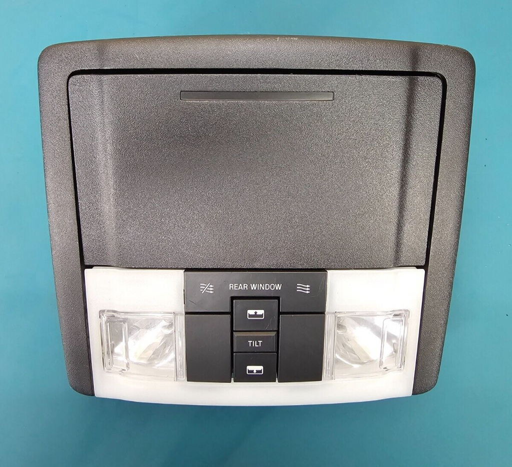 07-14 Expedition Navigator Overhead Console Dome Map Light Sunroof Storage BLACK