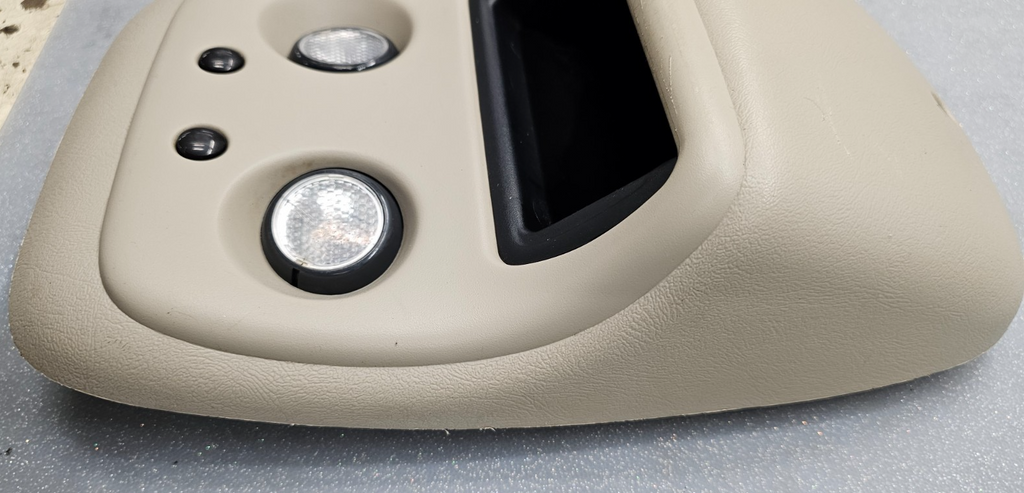 🔥99-06 SIERRA SILVERADO Overhead Roof Console Dome Map Lights Storage Tan