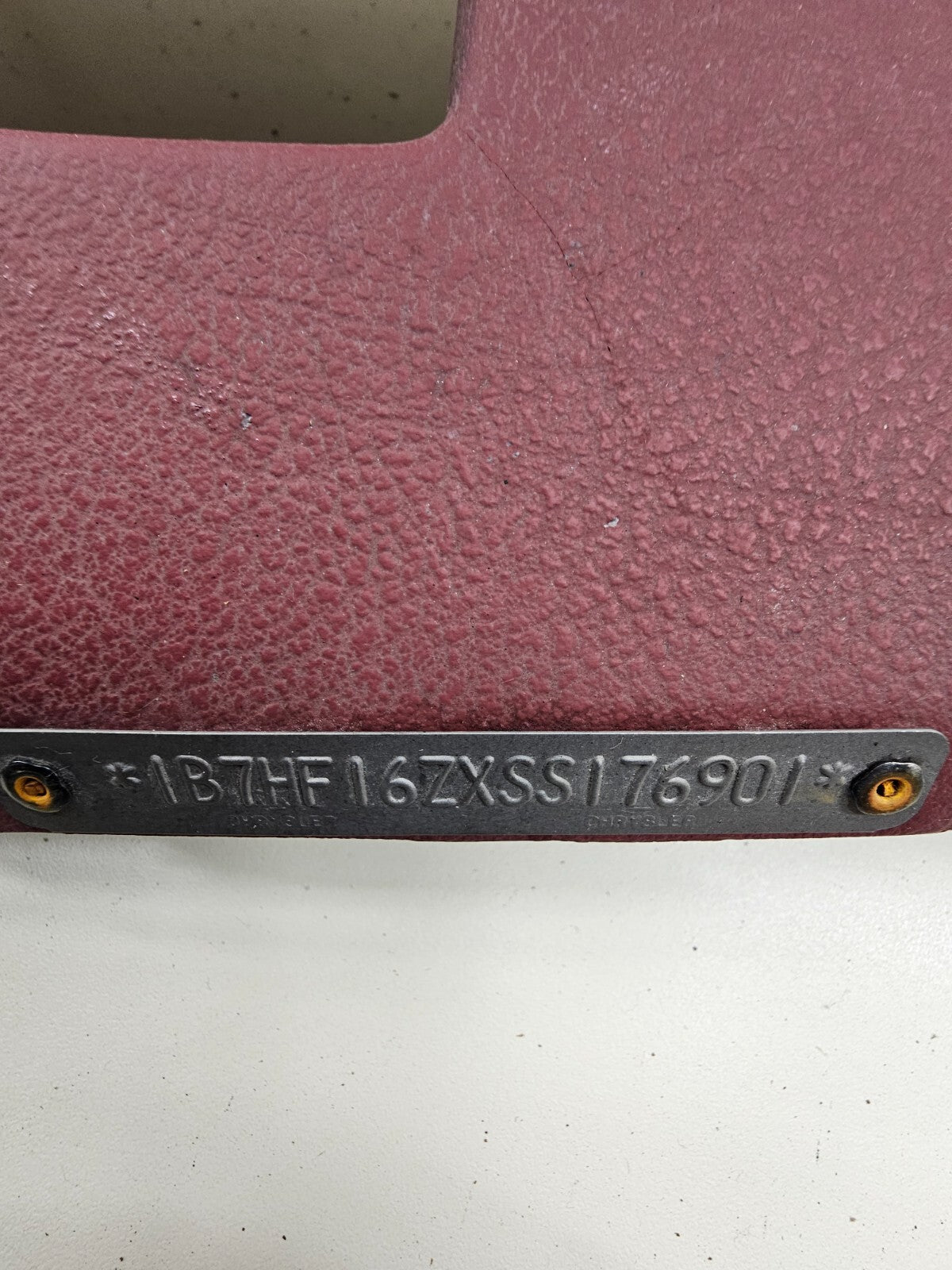 🔥1994 - 1997 Dodge Ram 1500 2500 3500 Dashboard Dash Board Pad Cap Cover RED