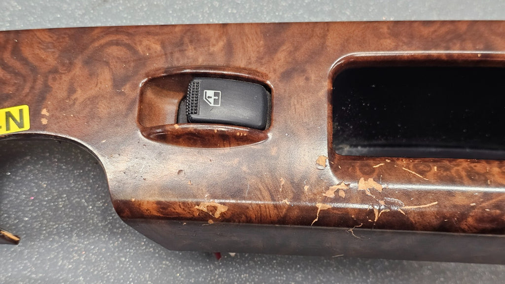 🔥03-06 Sorento Front Right Passenger Power Door Window Switch Lock Bezel Wood