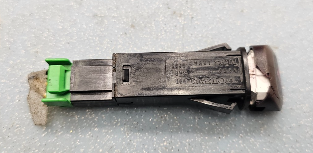 🔥98-14 Volvo XC90 S80 V70 Emergency Hazard Light Control Switch Unit Assy Black