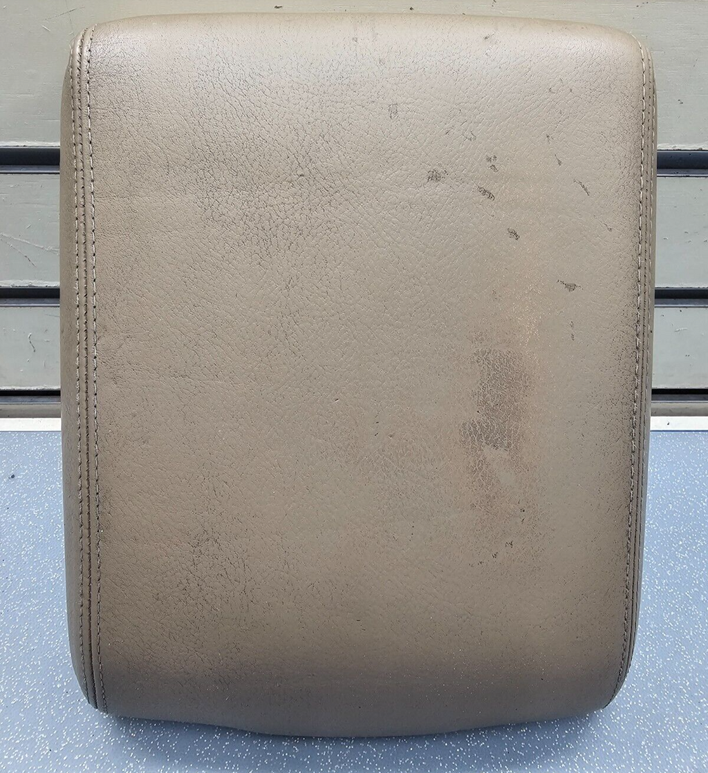 🔥99-04 Land Rover Discovery Center Console Leather Armrest Top Lid Assembly Tan