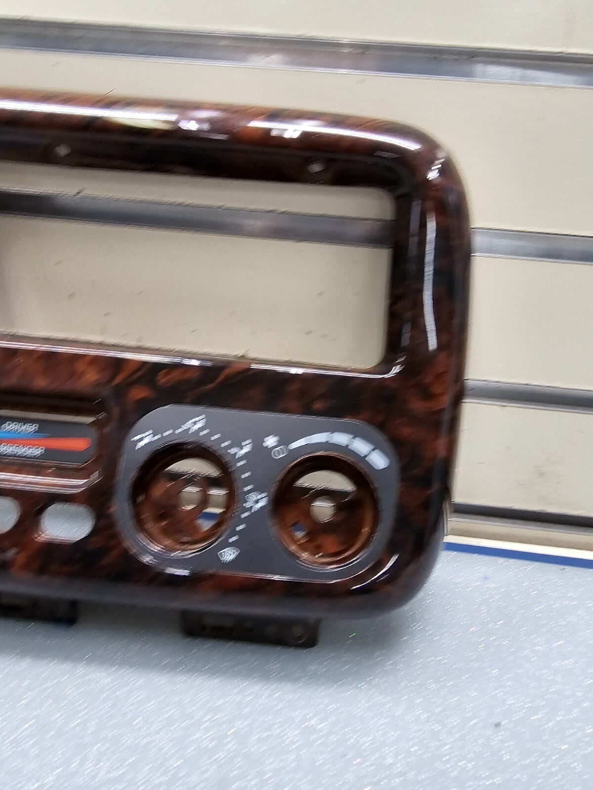 🔥96-00 Dodge Caravan Voyager A/C Heater Climate Temp Control Bezel WOODGRAIN