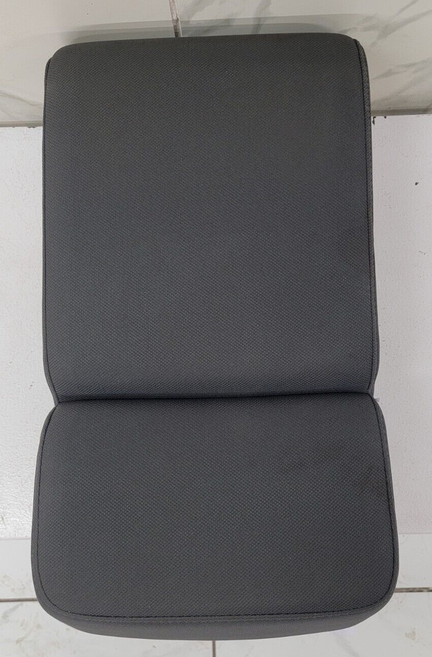 04-08 Ford F-150 Jump Seat Center Console Armrest Cup Holder Cloth Dark Gray JS1