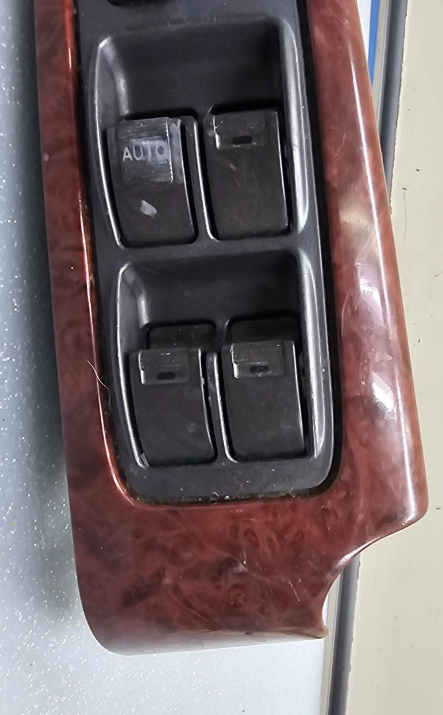 01-06 Acura MDX Left Driver Master Power Window Control Switch Assembly Wood OEM