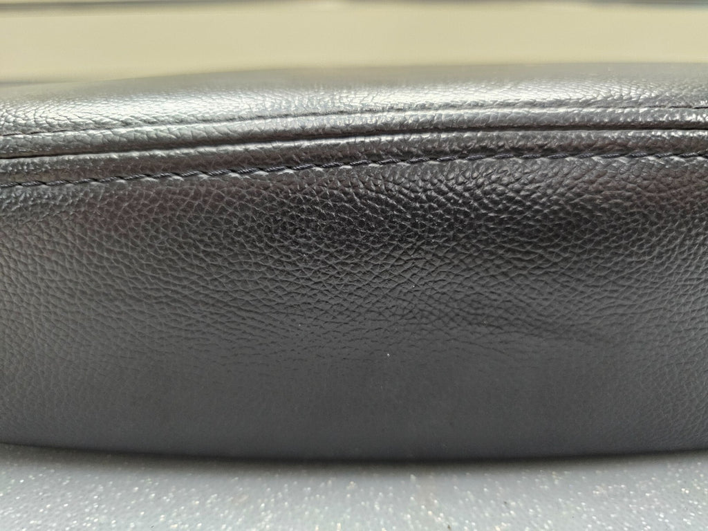 🔥07-13 Tahoe Suburban Yukon Leather Console Lid Armrest Cover Top Pad Black JS5