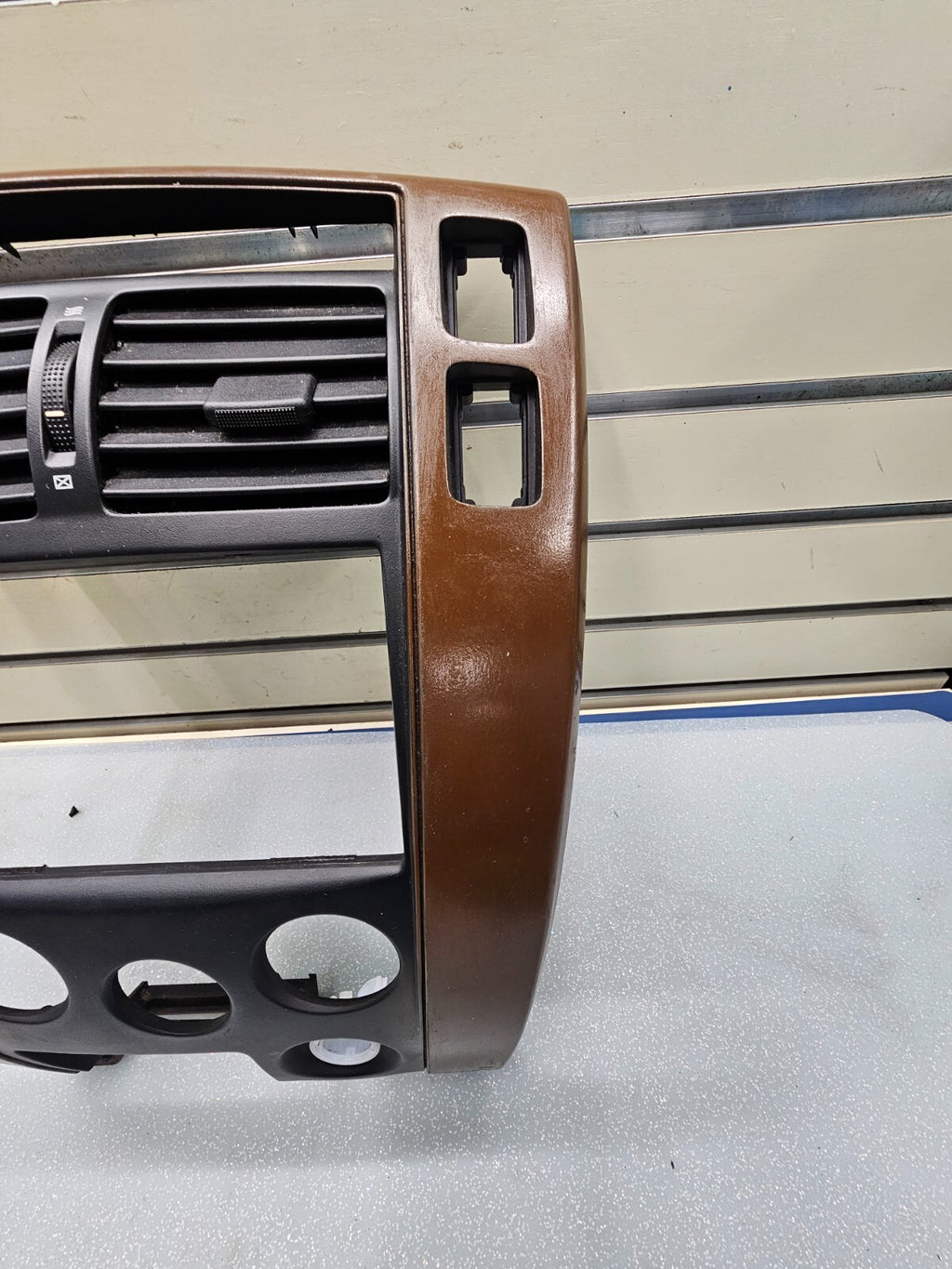 🔥06-09 Hyundai Tucson Trim Cover Panel Bezel Audio Radio Climate Front WOOD OEM