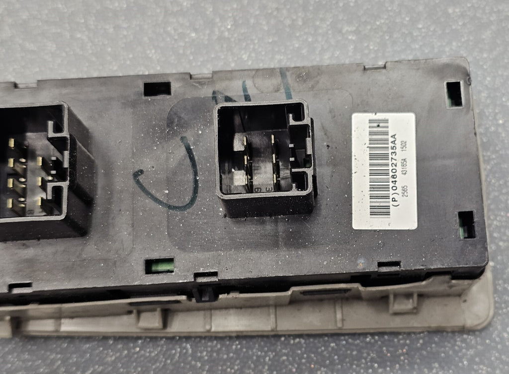 🔥07-14 Chrysler 200 patriot Dakota Left Driver Master Window Switch Light Tan