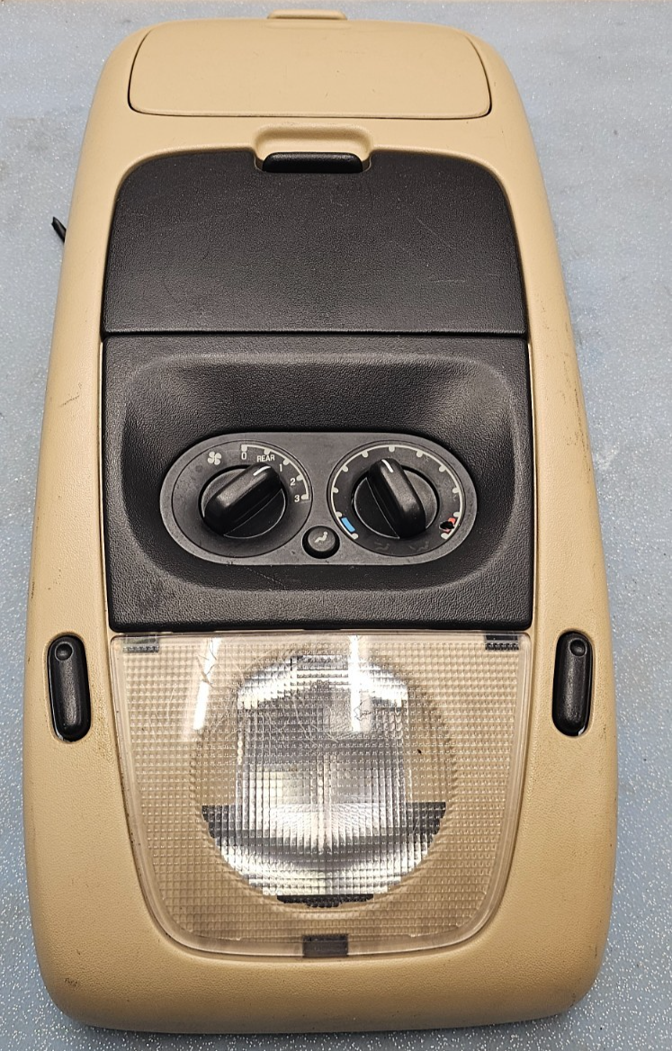 06-10 Explorer Overhead Console Dome Map Light Lamp Climate Control Assembly Tan