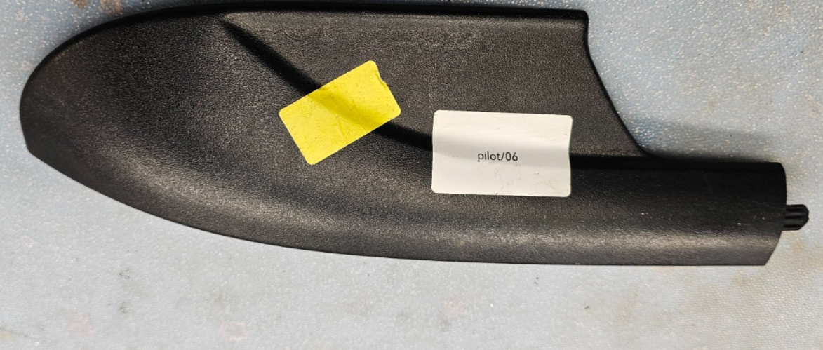 🔥03-08 Honda Pilot Passenger Side Front Roof Rail End Cap Rack Genuine Black