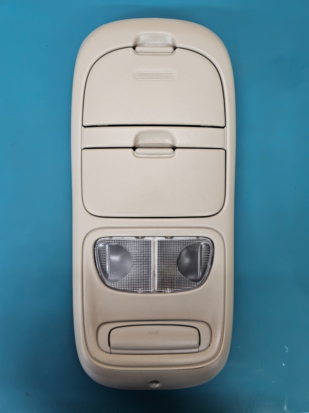 🔥99-04 Dodge Dakota Durango Sunroof Overhead Console DOME Map Light Storage TAN