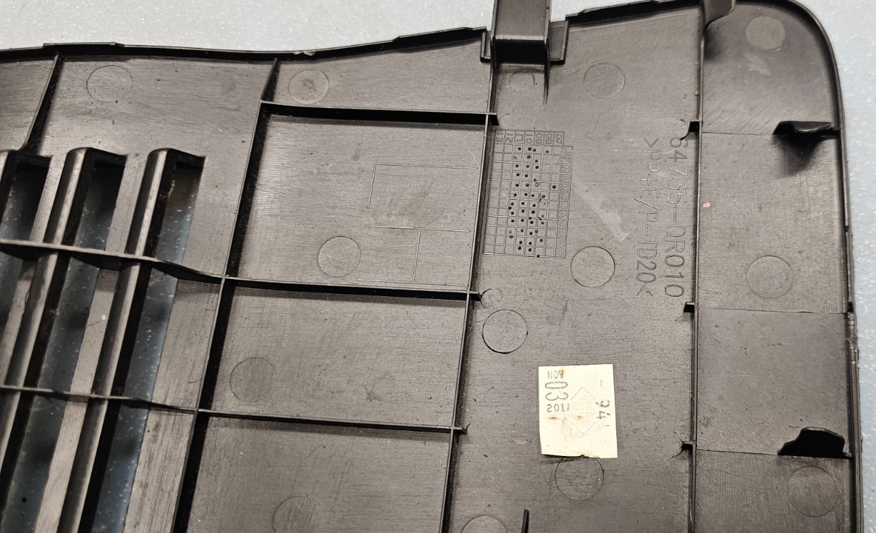 06-14 Toyota Rav4 LH Deck Service Hole Cover Rear Access Panel Trunk Cargo Trim