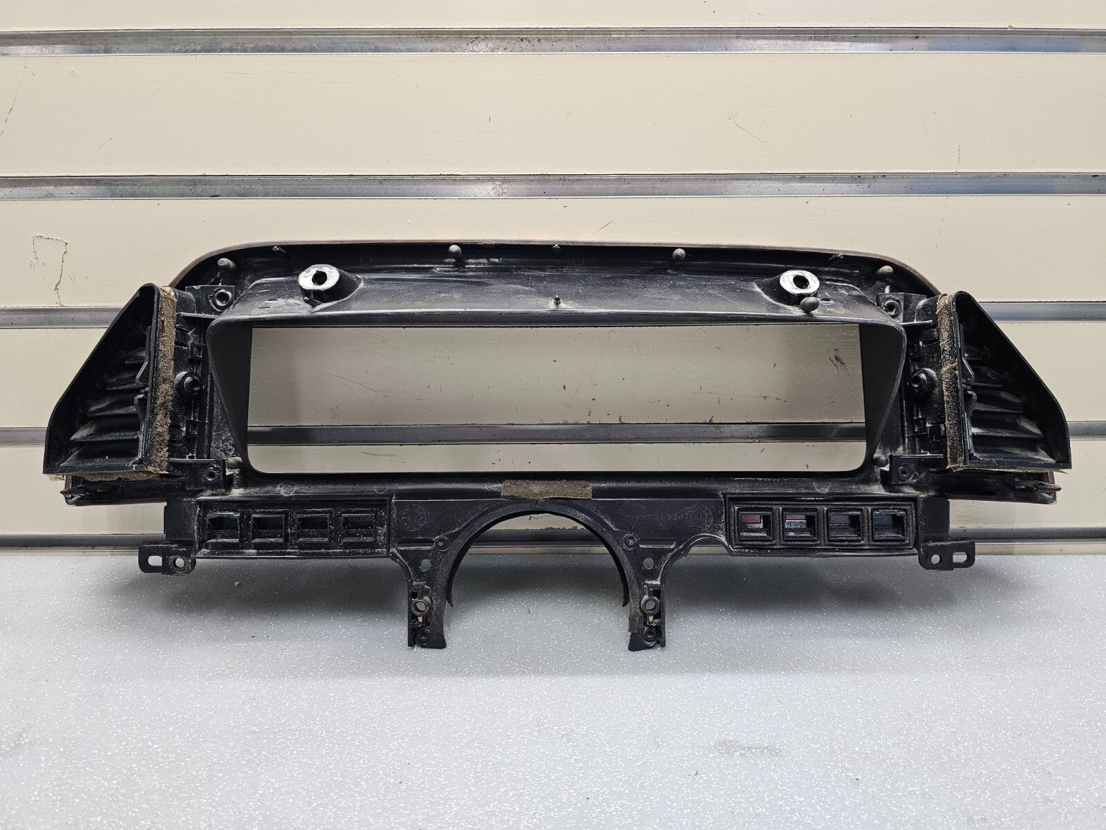 87-91 Ford F150 BRONCO Dash Instrument Cluster Bezel Speedo Gauge Trim Wood C11