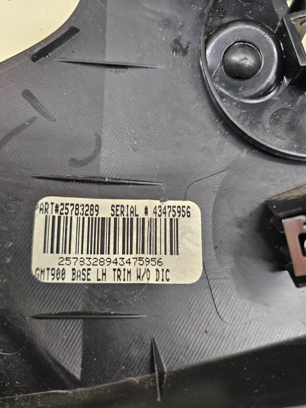07-14 SILVERADO SIERRA STEERING COLUMN DASH HEADLIGHT DIMMER SWITCH PANEL BLACK