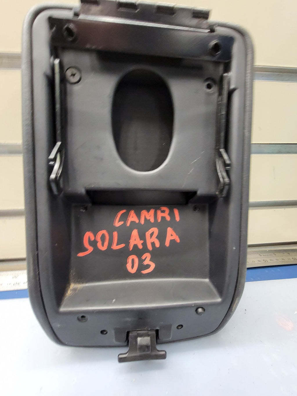 🔥02-06 Toyota CAMRY Solara Center Console Armrest Storage COVER Leather BLACK