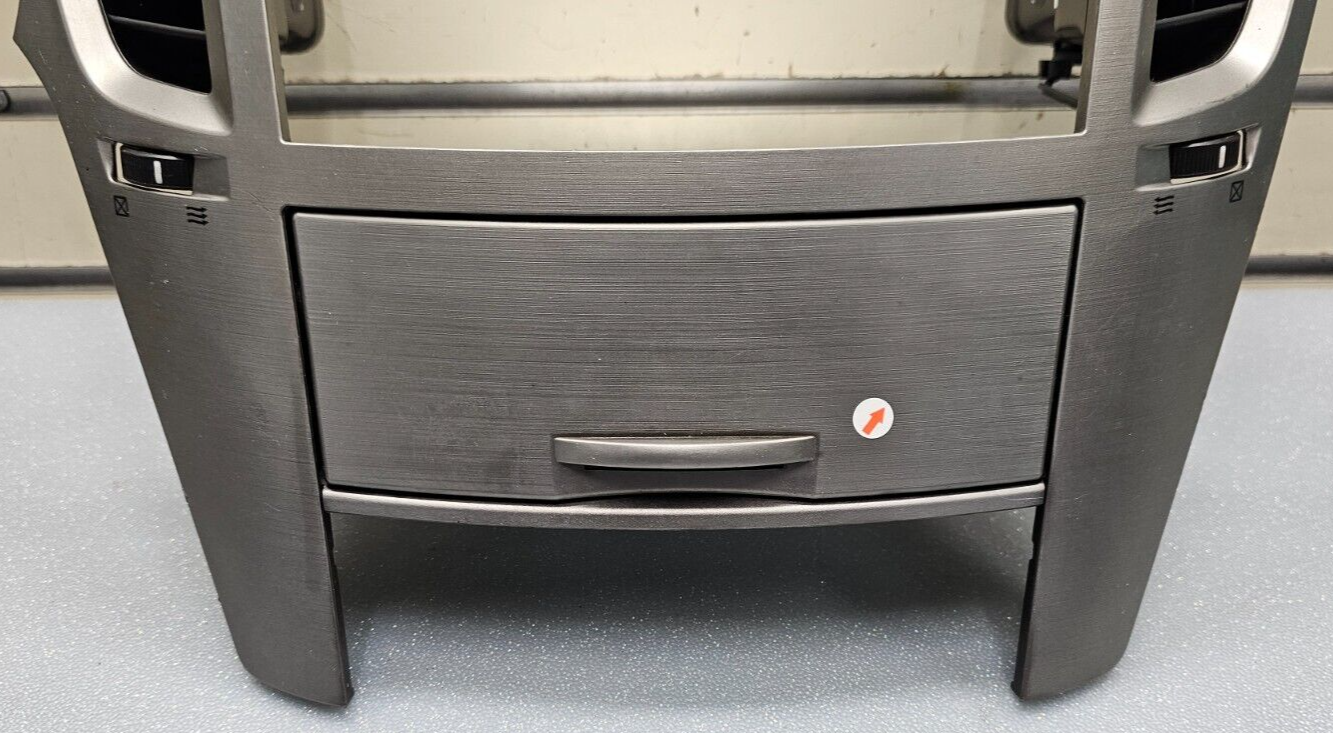 🔥10-14 Legacy Outback Dash Radio Stereo Display Climate Trim Bezel Panel Silver