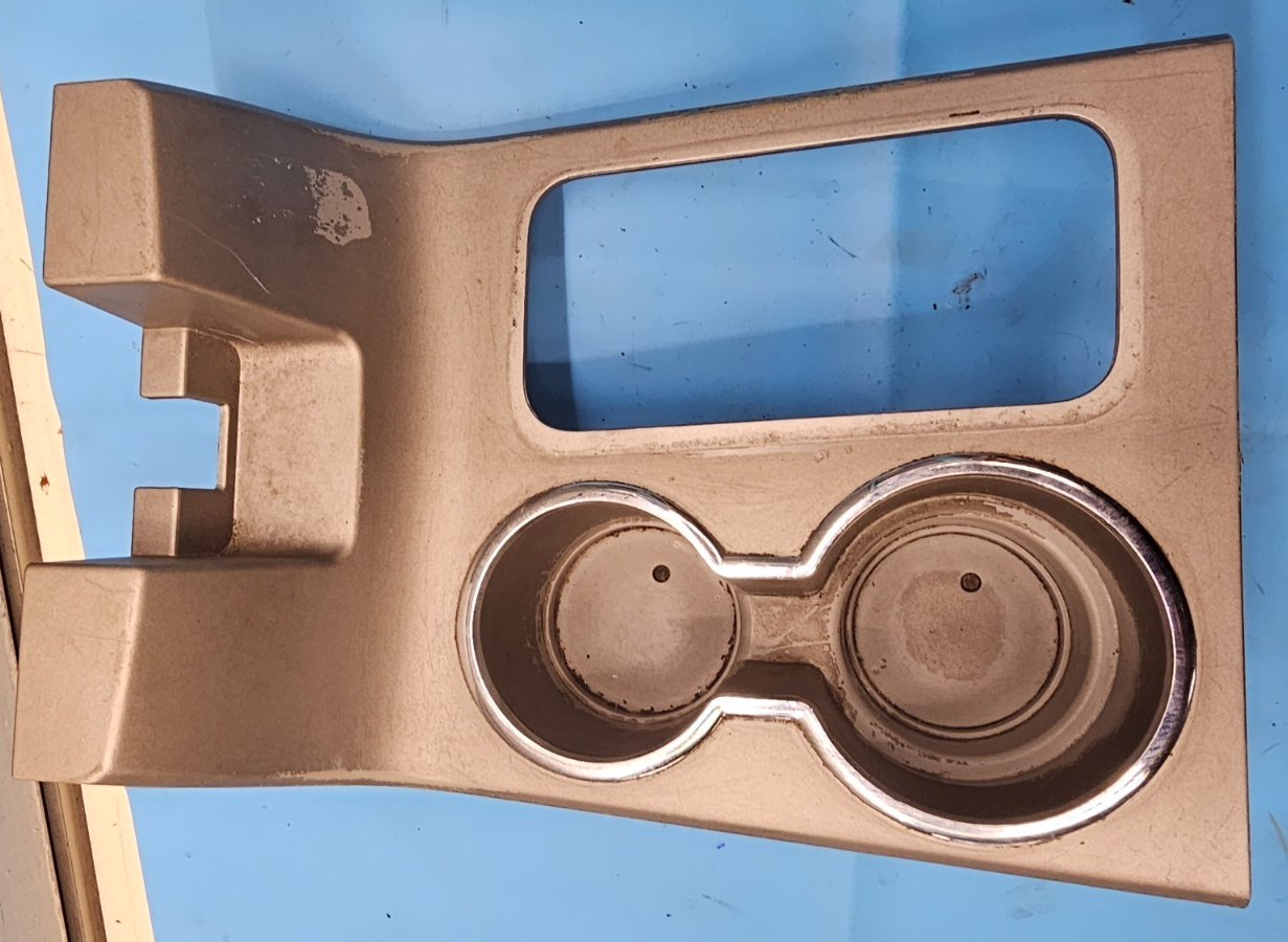 🔥07-10 Lincoln MKX Center Console Shifter Shift Cup Drink Holder Trim Bezel Tan