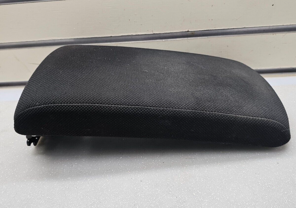 08-13 Nissan Rogue Front Center Console Storage Armrest Lid Cover Cloth Graphite