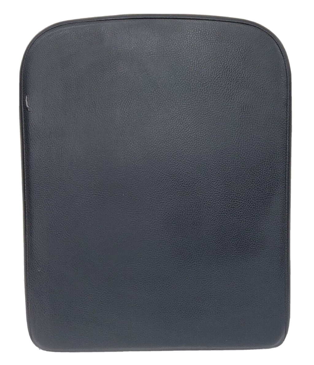 02-08 Dodge RAM Center Console Jump Seat ARMREST Cover Lid Leather Dark Blue JS7