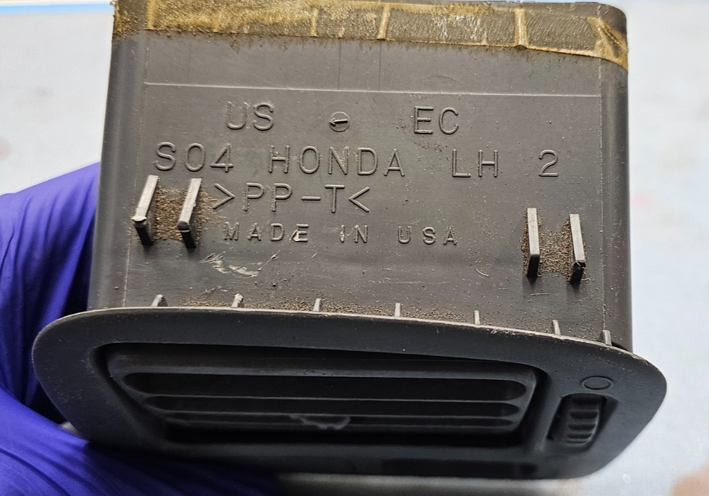 96-00 Civic Sedan Dash Left Driver A/C Air Vent Heater Grille Conditioning Gray