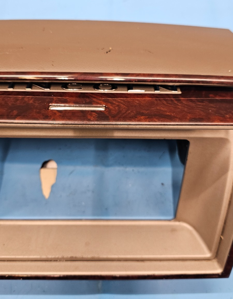 🔥03-05 Lincoln Aviator Radio Navigation Door Dash Trim Bezel Panel Wood B79