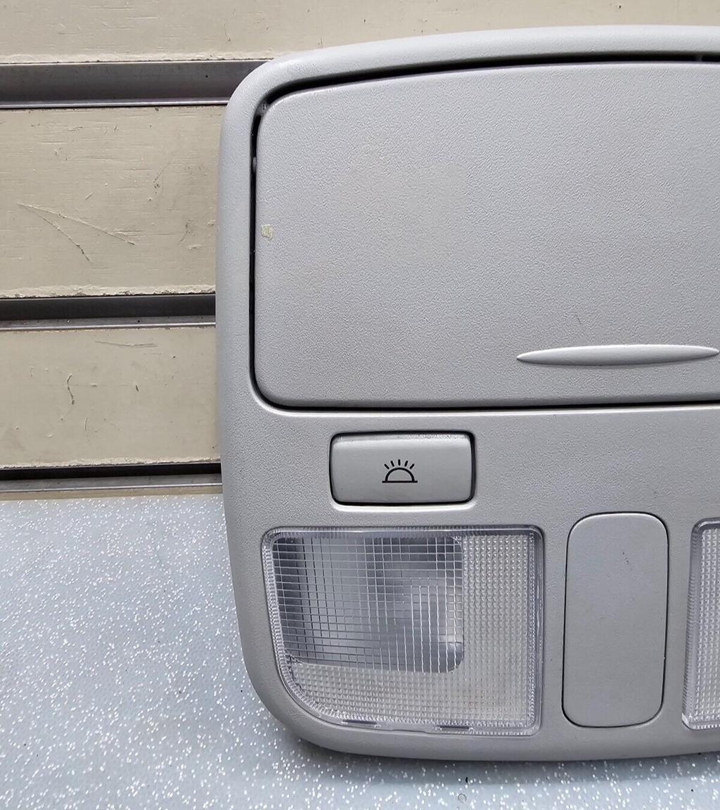 06-10 Hyundai Sonata Overhead Console Dome Map Light Lamp Storage Assembly Gray