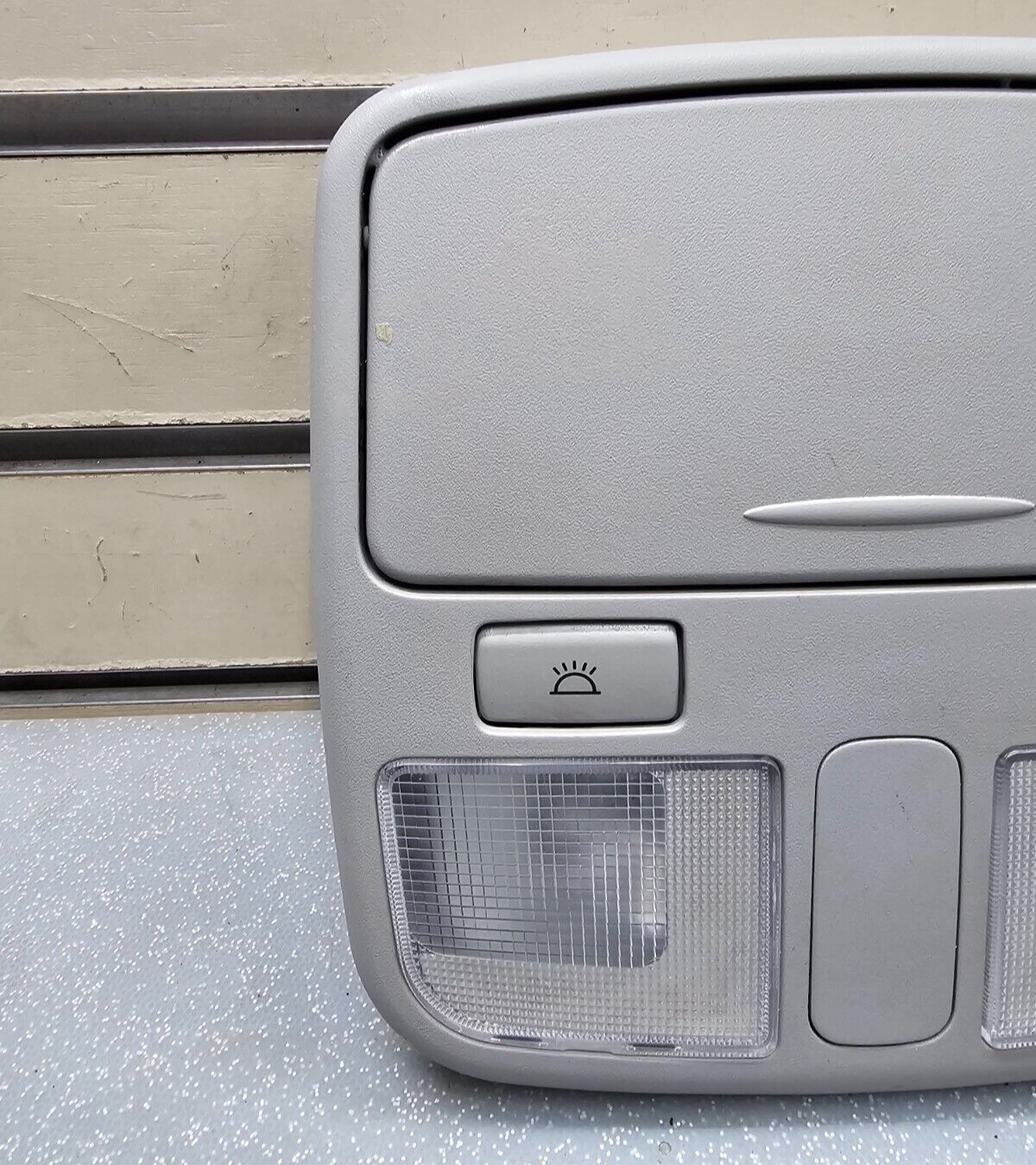 06-10 Hyundai Sonata Overhead Console Dome Map Light Lamp Storage Assembly Gray