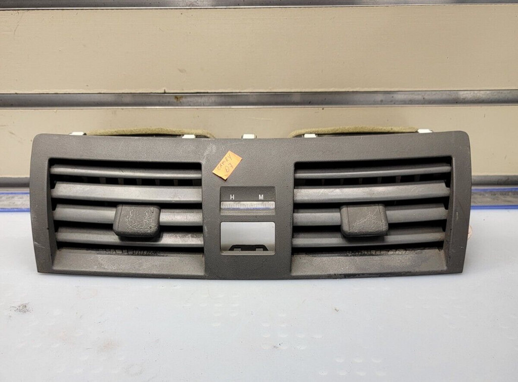 🔥2007-2011 Toyota Camry Dash Center Air Vents Trim Insert Heater BLACK OEM