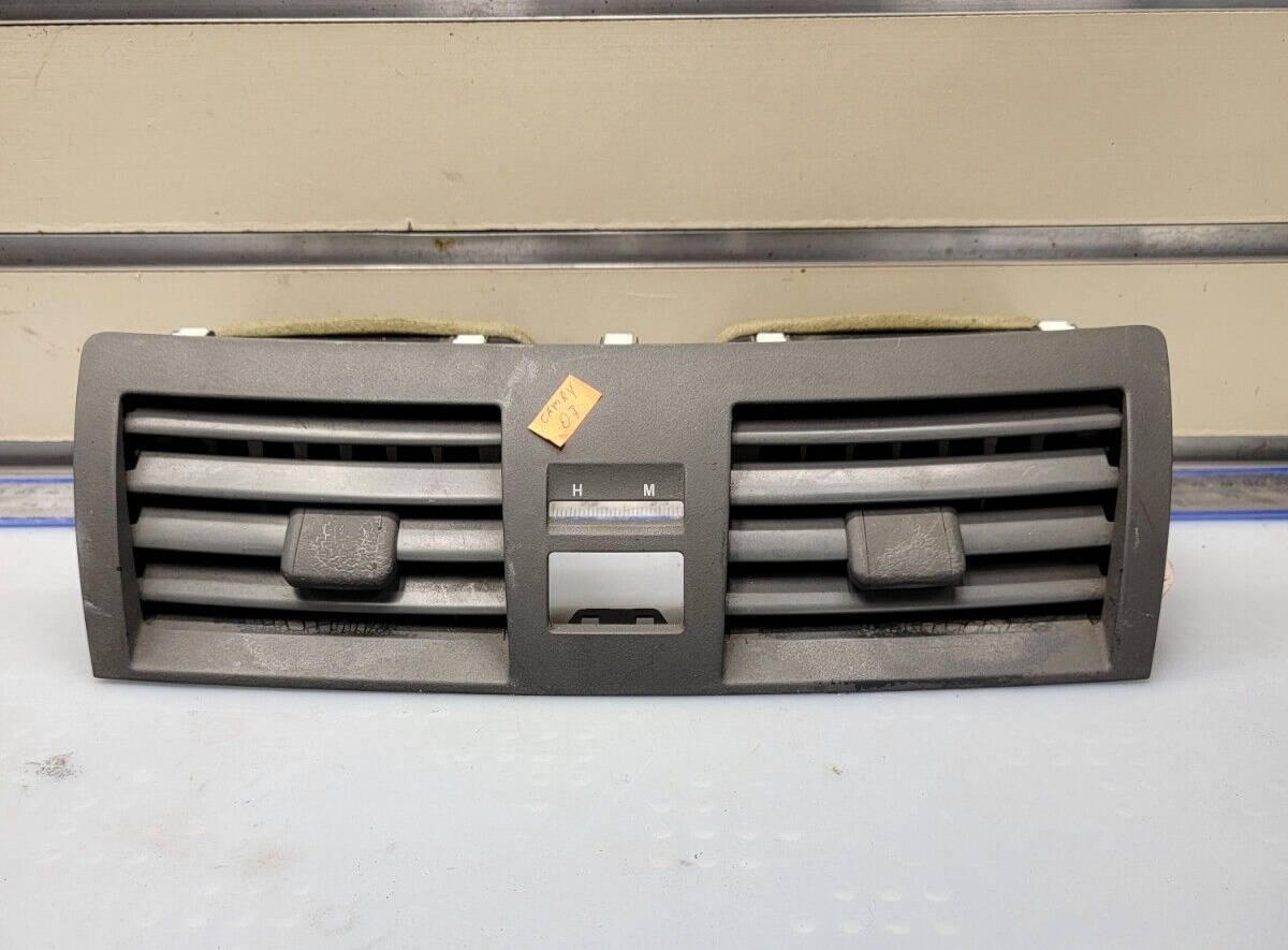 🔥2007-2011 Toyota Camry Dash Center Air Vents Trim Insert Heater BLACK OEM