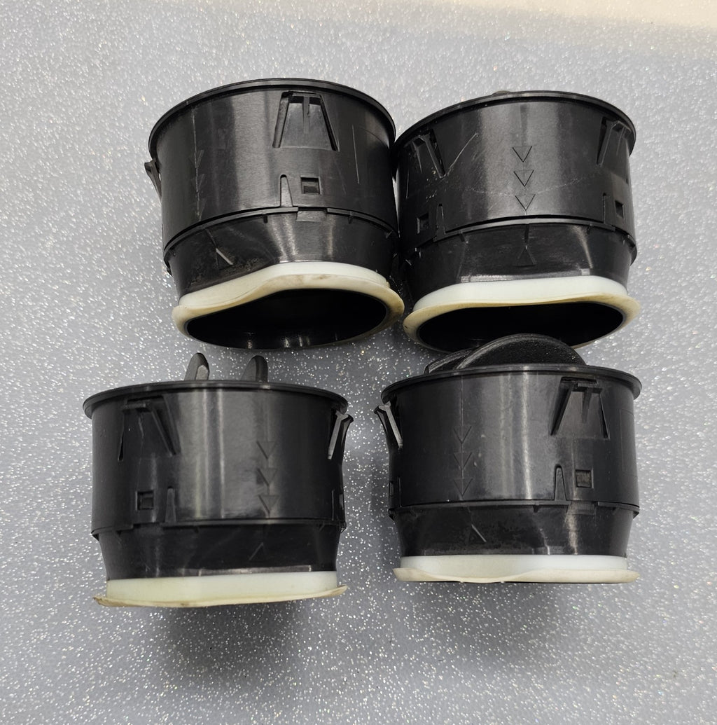 06-10 Jeep Commander A/C Heat Dash Air Vents Insert Black Set of 4 OEM/JC
