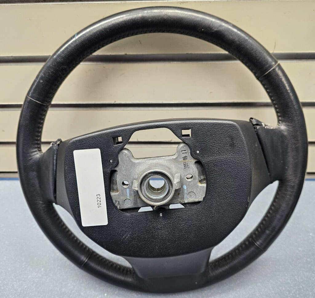 07-09 Elantra Left Driver Steering Column Wheel 9P Cruise Control Leather Black