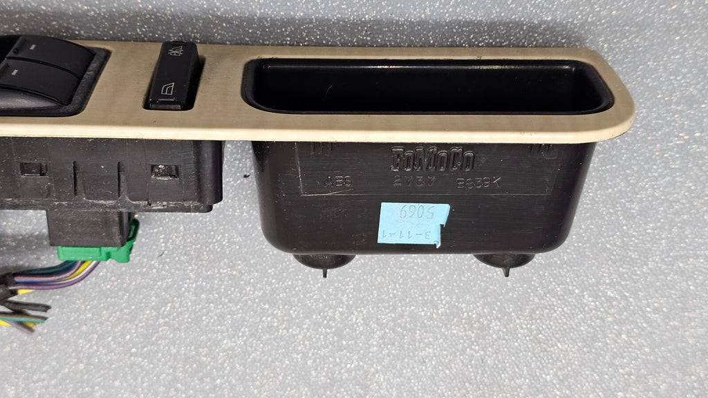 🔥08-09 Ford Taurus Mercury Sable Left Door Master Power Window Switch Black/Tan