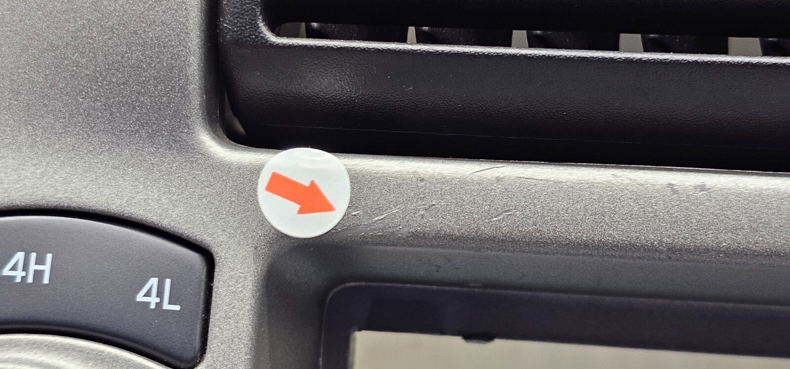 95-10 Ford Ranger EXPLORER Center Dash Radio Trim Surround Bezel Trim SILVER B2