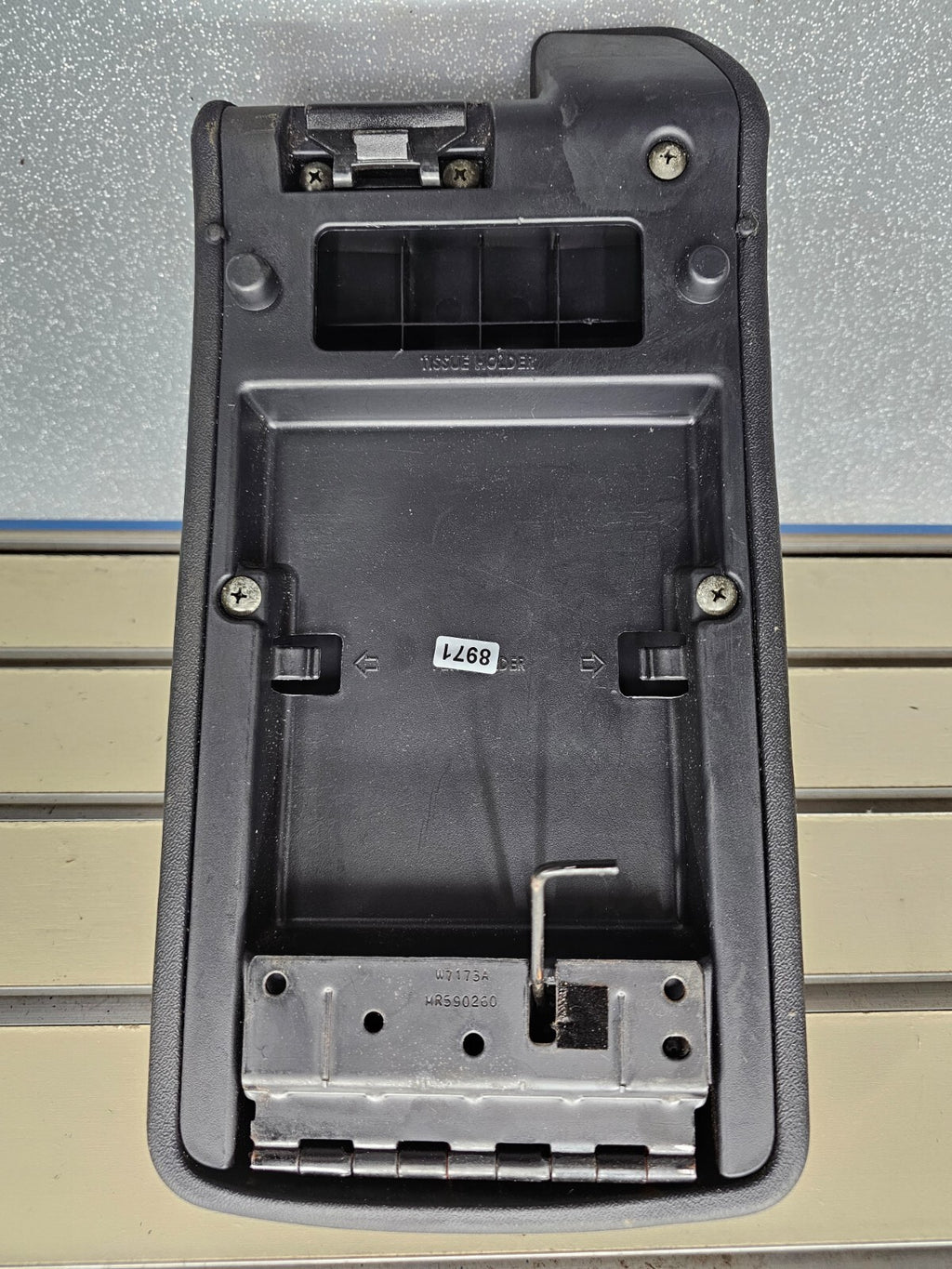 🔥04-08 Galant Center Console Lid Box Arm Rest Storage Top Pad Leather Black OEM