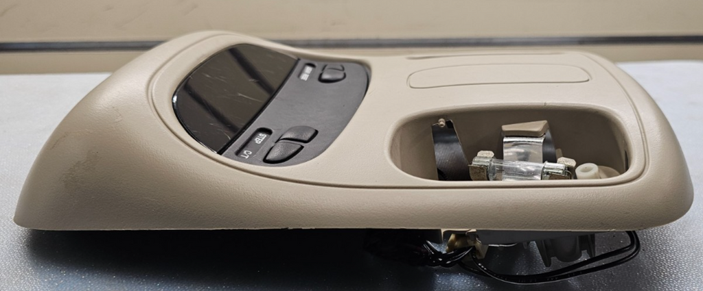 🔥02-05 Dodge RAM Overhead Console DOME Light Roof Storage Compartment Tan
