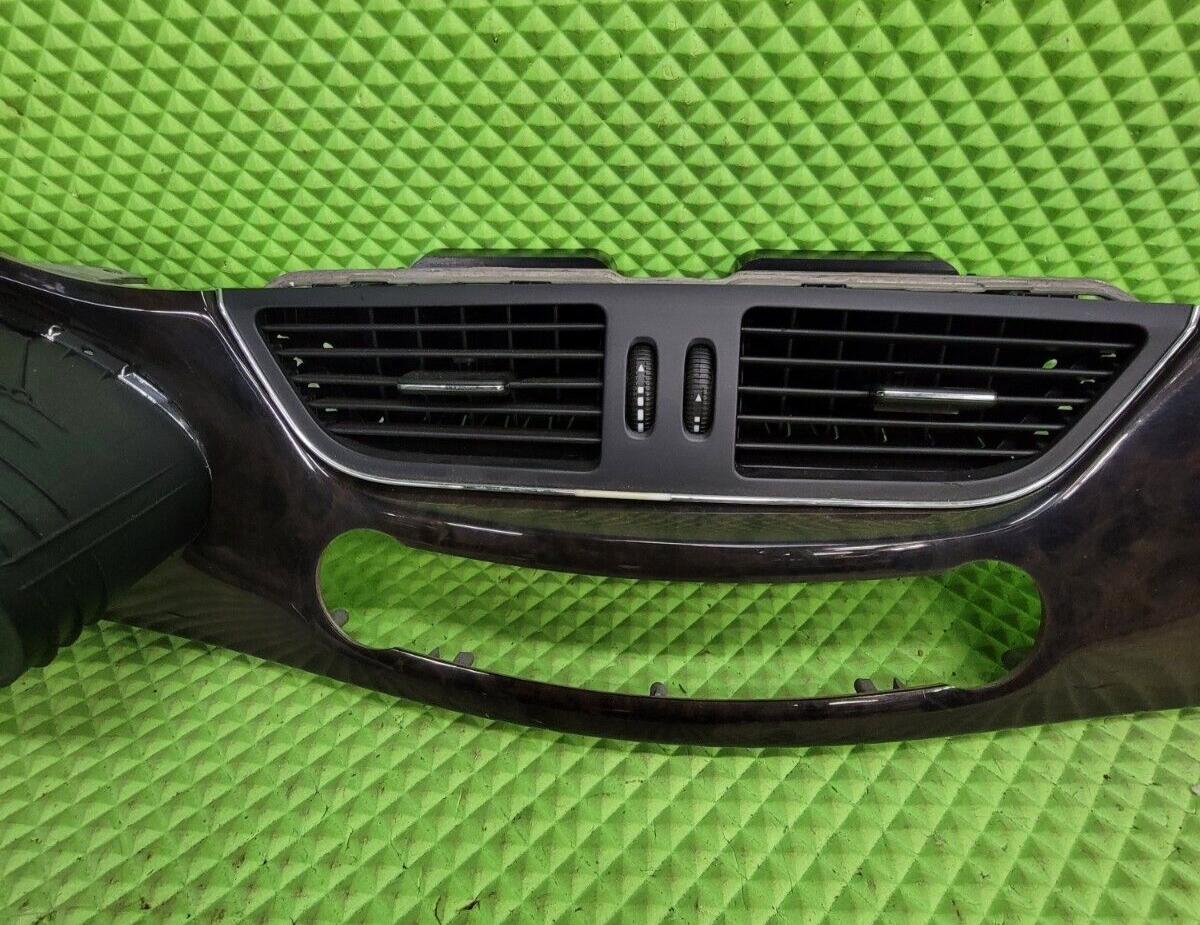 06-11 Mercedes W219 CLS550 CLS63 Dash Panel Cluster Instrument Center Bezel Wood