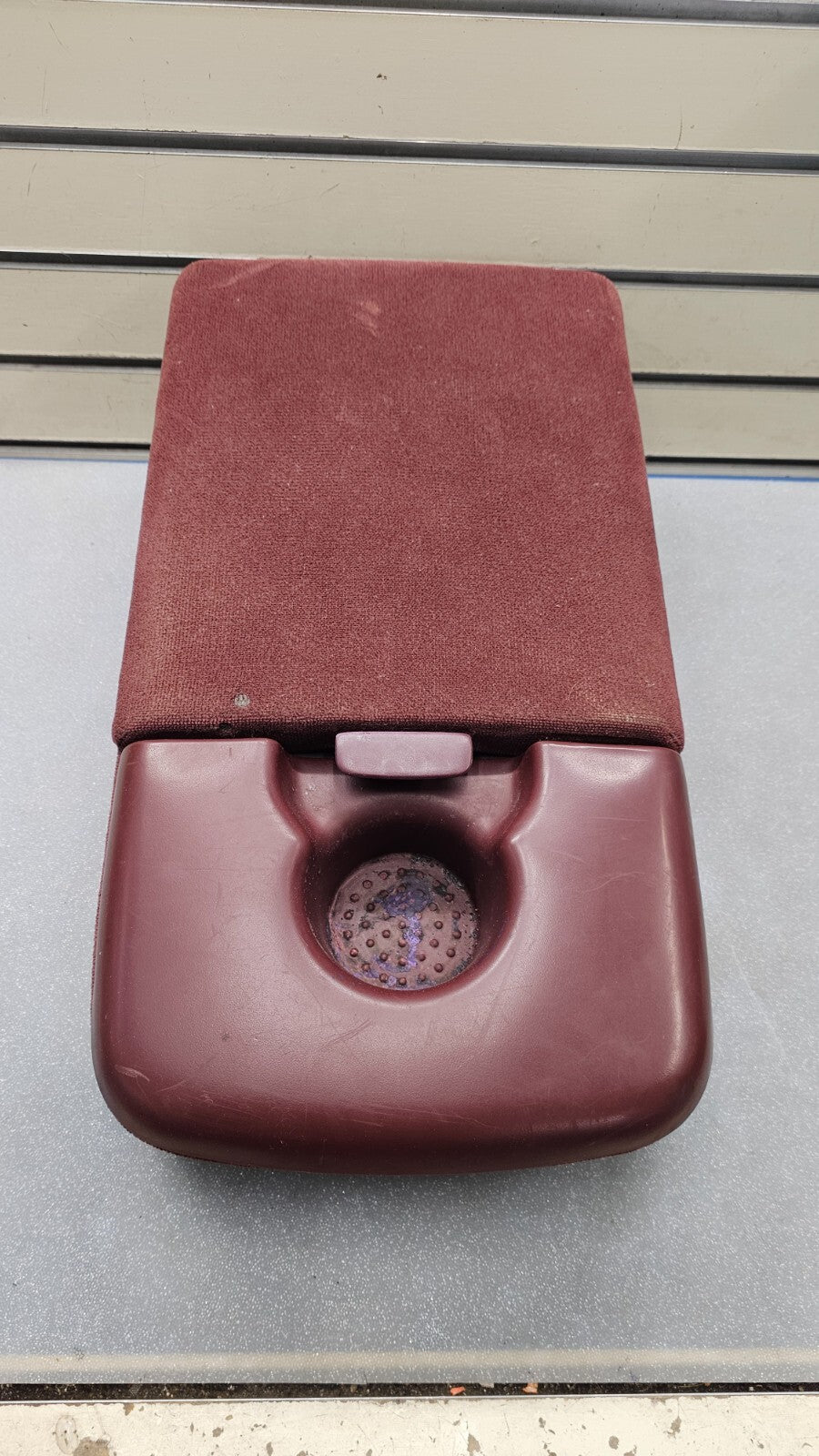 🔥97-03 F150 Center Console JUMP SEAT Cloth/Leather Cup Holder LT Red JS6