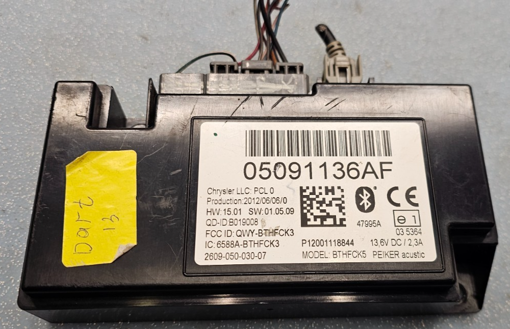 🔥13-16 Dart Telematic Front Uconnect Bluetooth Communication Control Module
