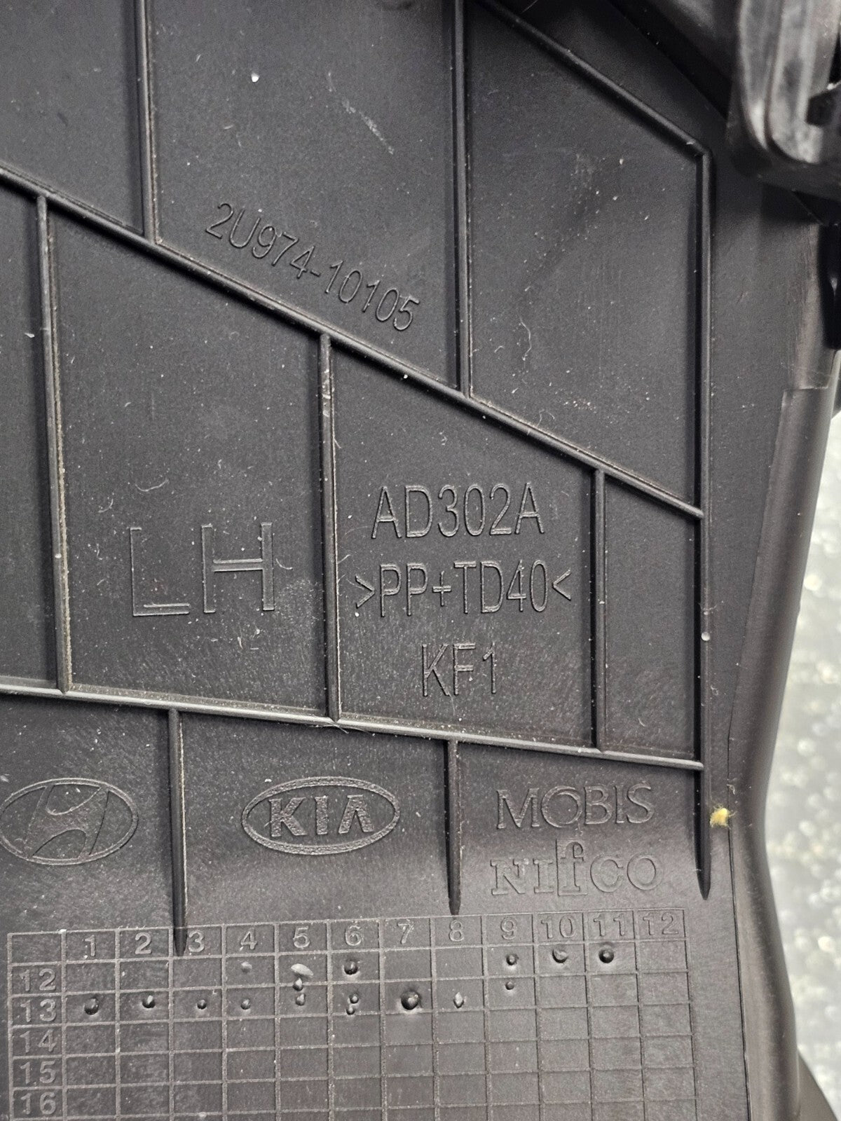 🔥14-15 KIA Sorento Left Driver Center Dash Air Vent Heater Conditioning Black