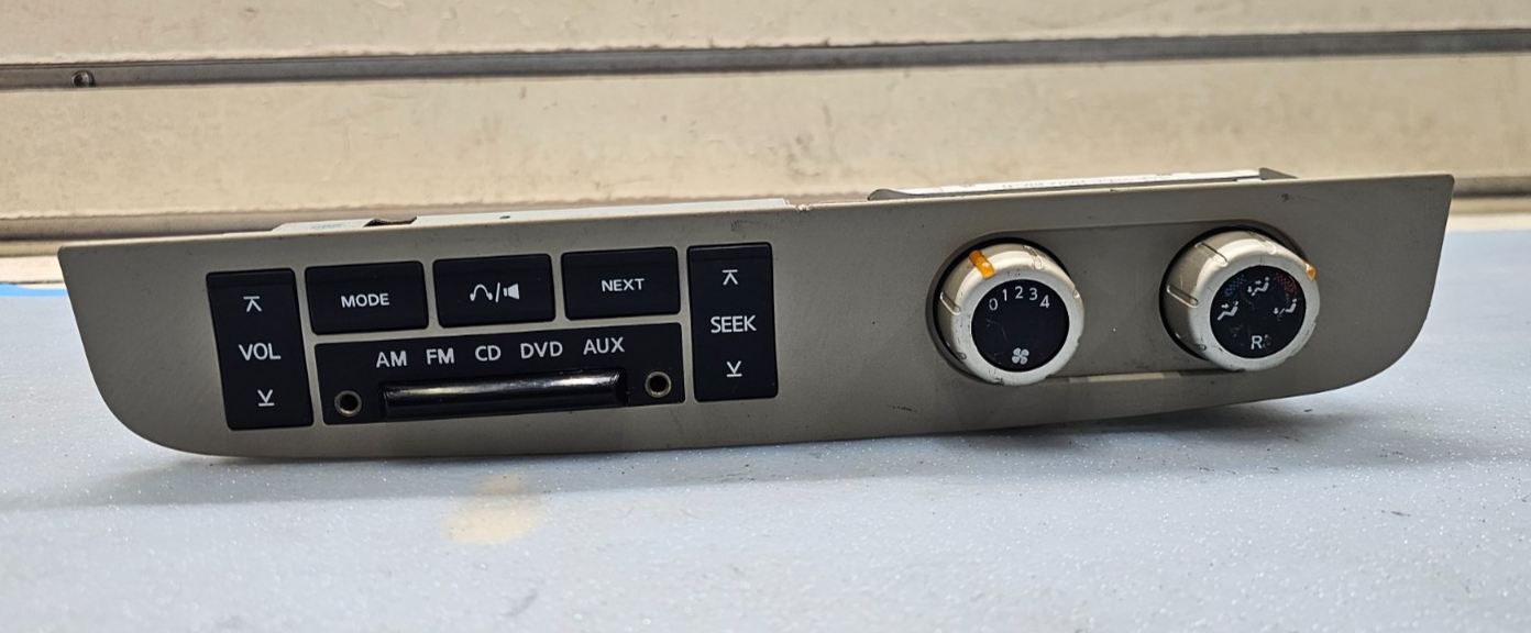 🔥04-09 Armada Infiniti QX56 Rear Radio Stereo Receiver Control Bezel Gray 