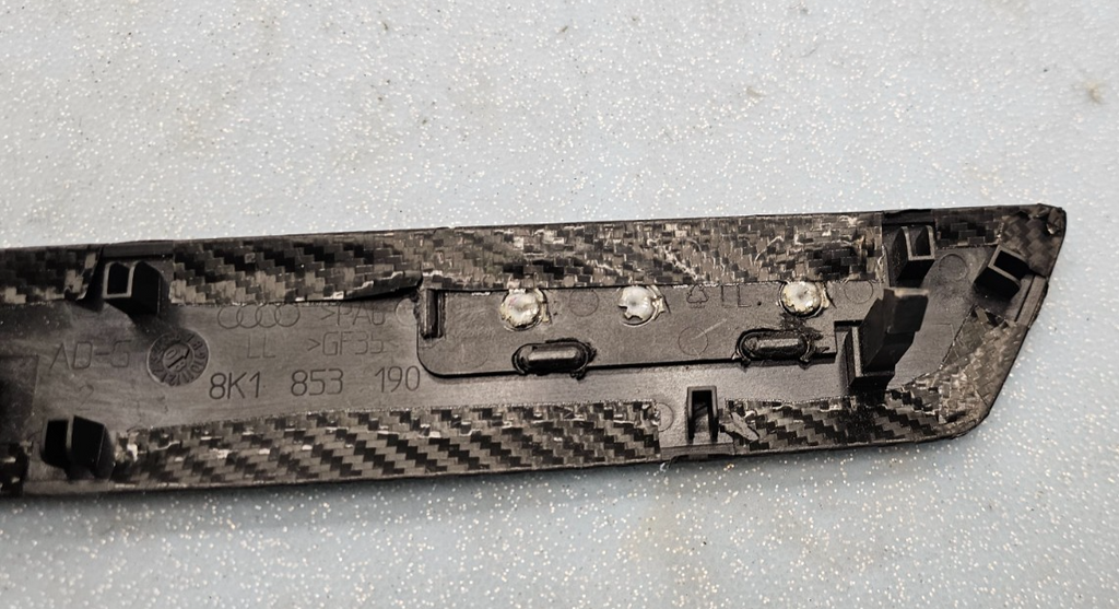 🔥2009-2012 AUDI A4 S4 Instrument Panel dash Trim Panel BLACK