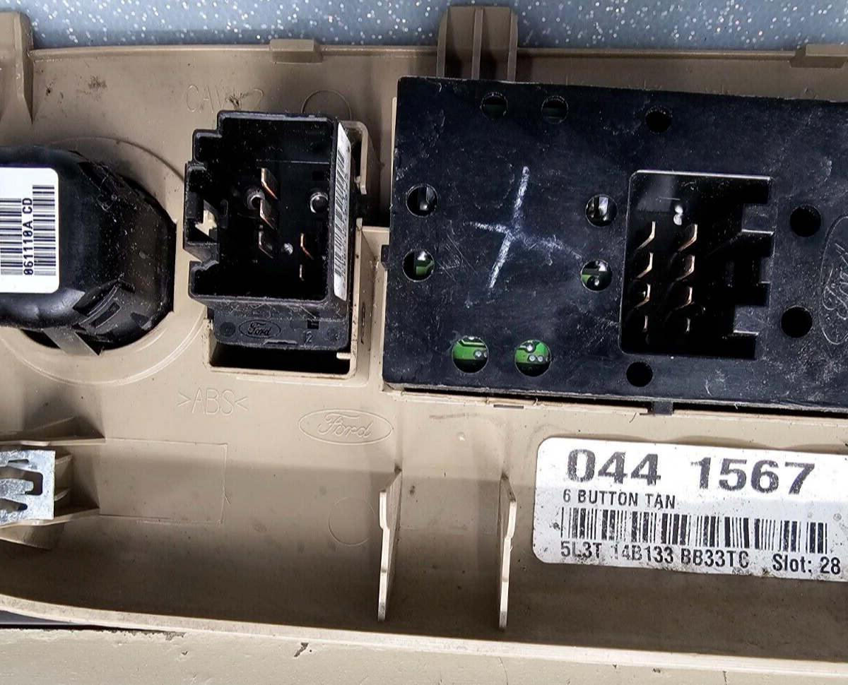 🔥04-08 Ford F150 Left Driver Master Power Window 2 Door Switch Control TAN WS24